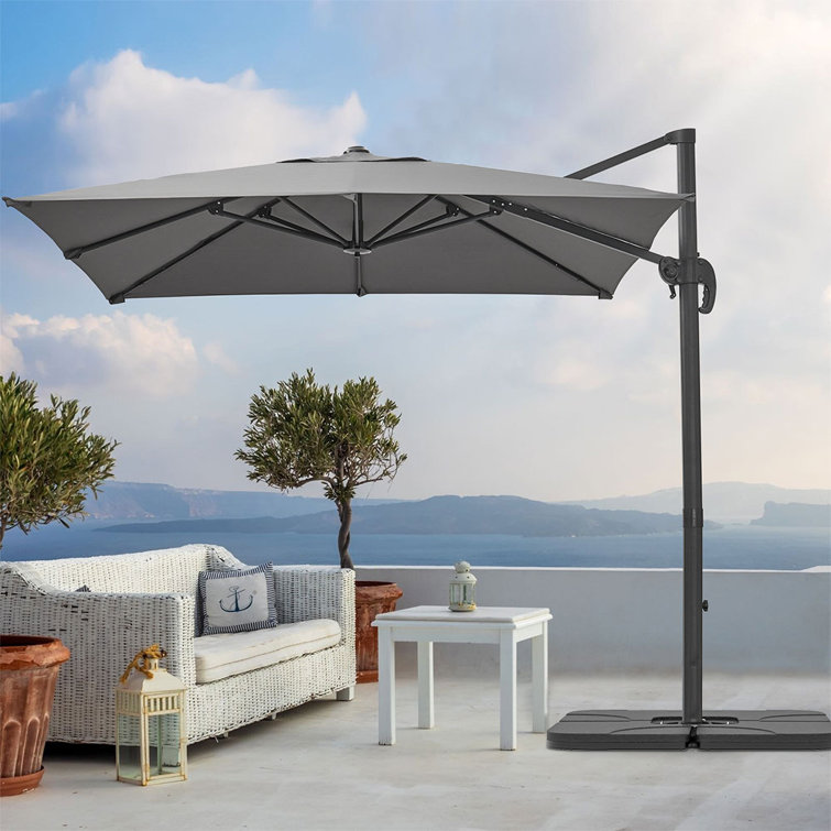 Dakota Fields Arinya 2.5m Square Cantilever Parasol Wayfair.co.uk